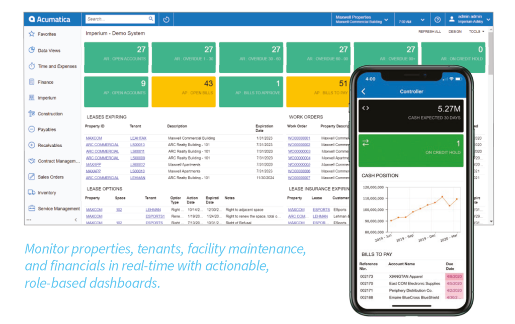 Acumatica Property Management System Platforms Demo