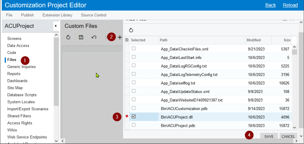 adding the extension library assembly