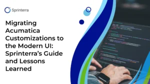 Migrating Acumatica Customizations