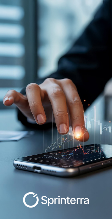 fingers smartphone graphic