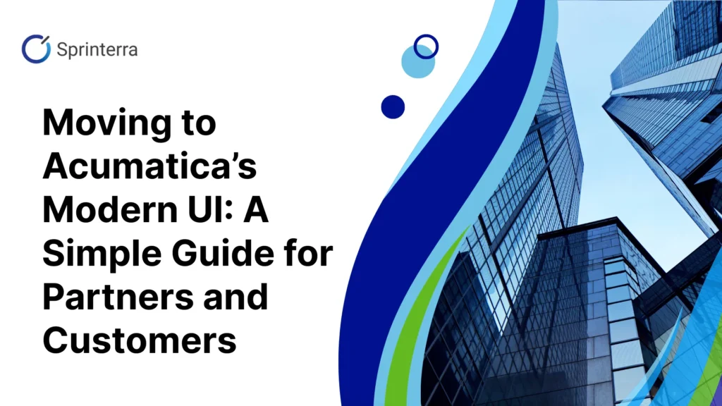 Acumatica Modern UI