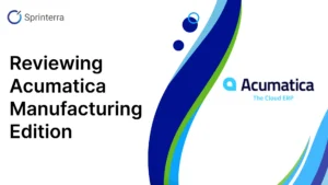 Acumatica Manufacturing